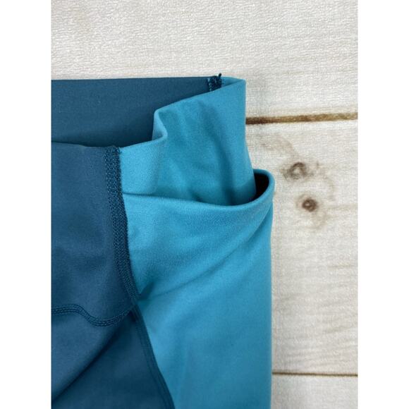 All in Motion Womens Leggings L Blue High Rise Blue Athleisure Pockets Gym - Picture 7 of 8